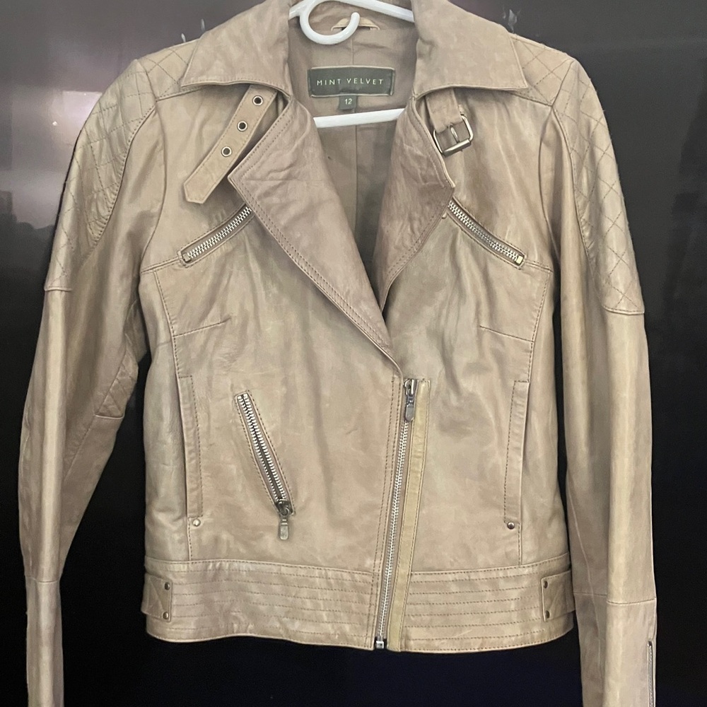 Mint Velvet Leather Jacket